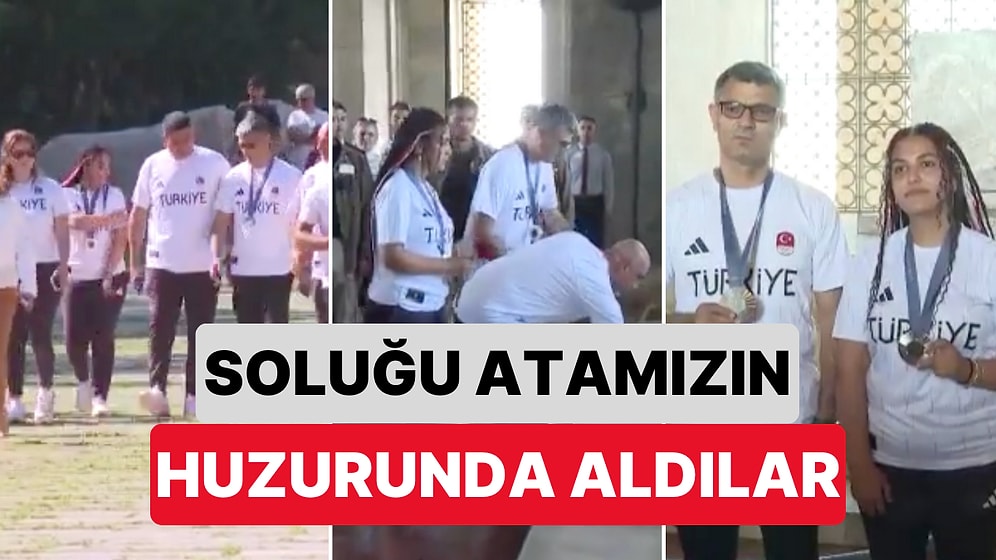 Olimpiyat Gururumuz Yusuf Dikeç ile Şevval İlayda Tarhan Atıcılık Takımı ile Birlikte Anıtkabir’i Ziyaret Etti