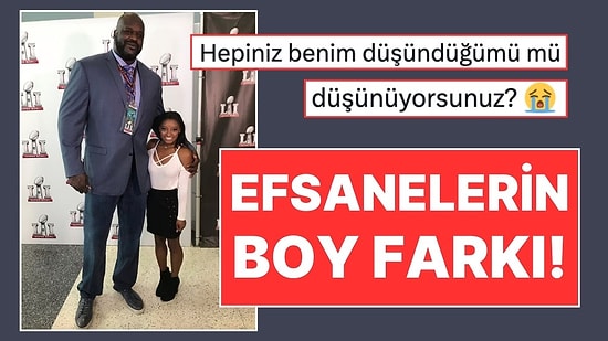 Shaquille O'Neal ile Simone Biles'in Boy Farkına Gelen Muzip Yorumlar!