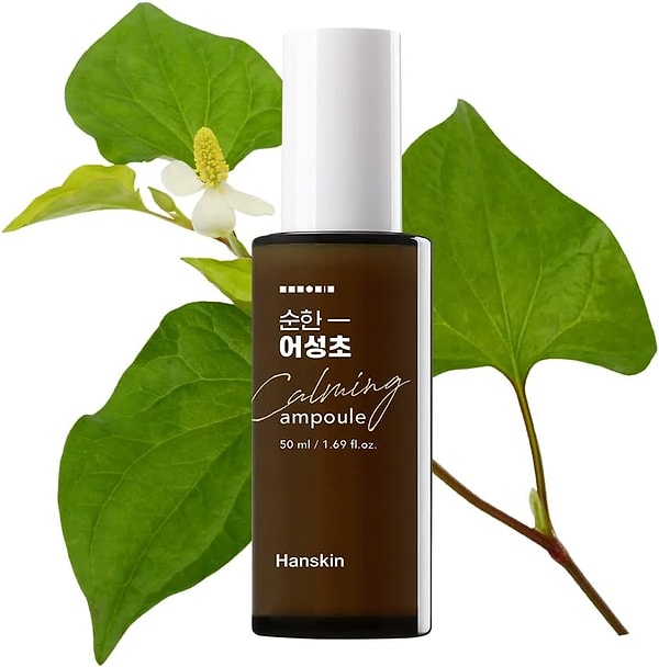 4. Hanskin Calming Ampoule - %79 Houttuynia Özlü Cilt Sakinleştirici Ampul/Bariyer Güçlendirici