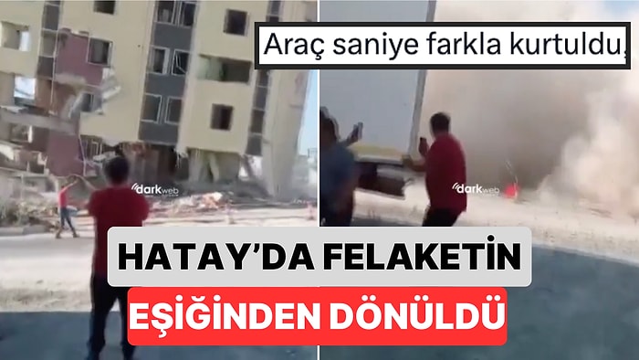 Hatay’da Gerçekleştirilen "Kontrollü Yıkım" Esnasında Yol Trafiğe Kapatılmayınca Felaketin Eşiğinden Dönüldü