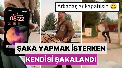 Kız Arkadaşına Sabahın 5'inde Davulla Şaka Yapmak İsterken Arkadaşlarının Acımasız Şakasına Maruz Kalan Genç