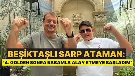 Ergin Ataman'ın Fanatik Beşiktaşlı Oğlu Sarp Ataman, Babasına Süper Kupa Gecesini Unutturmuyor