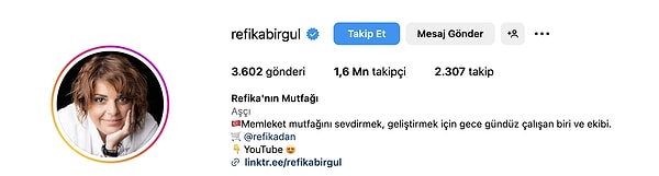 1. Refika'nın Mutfağı (@refikabirgul)