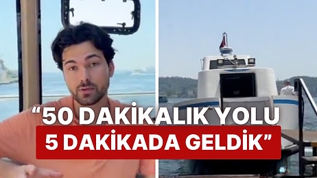 İBB Deniz Taksi’yi Kullanan Bir Vatandaş Kuzguncuk'tan Ortaköy'e 5 Dakikada Gittiğini Söyledi