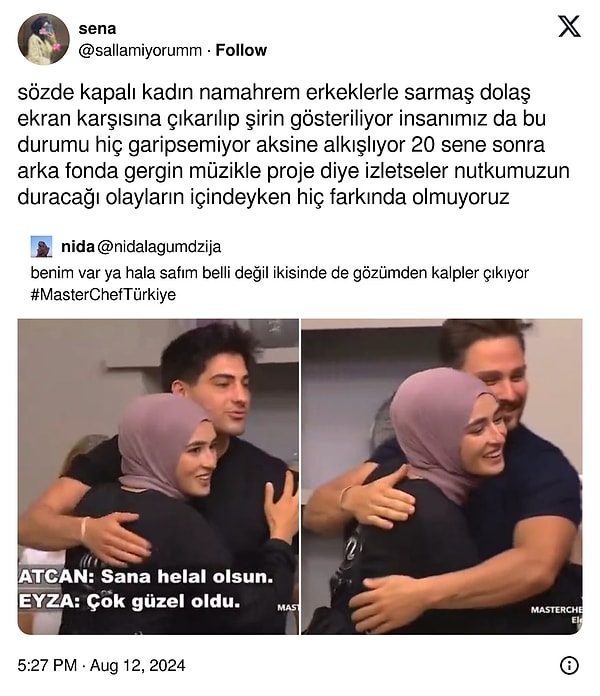 İşte o paylaşım: