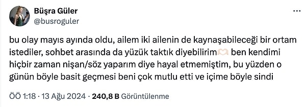 Durumun açıklaması da böyle...