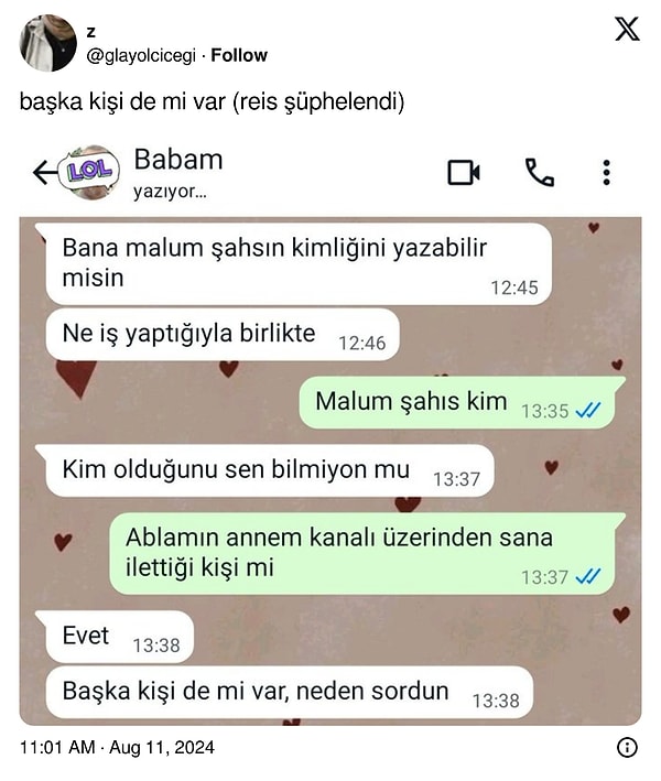 Malum kişi derken?