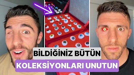 Bir Gözünü Kaybeden Gencin Duruma Üzülmek Yerine Eğlenceli Hale Getirdiği İlginç Göz Koleksiyonu