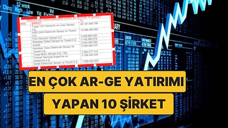 Türkiye'nin 2023 Ar-Ge Yatırımları: En Çok Bütçe Ayıran 10 Şirket Belli Oldu