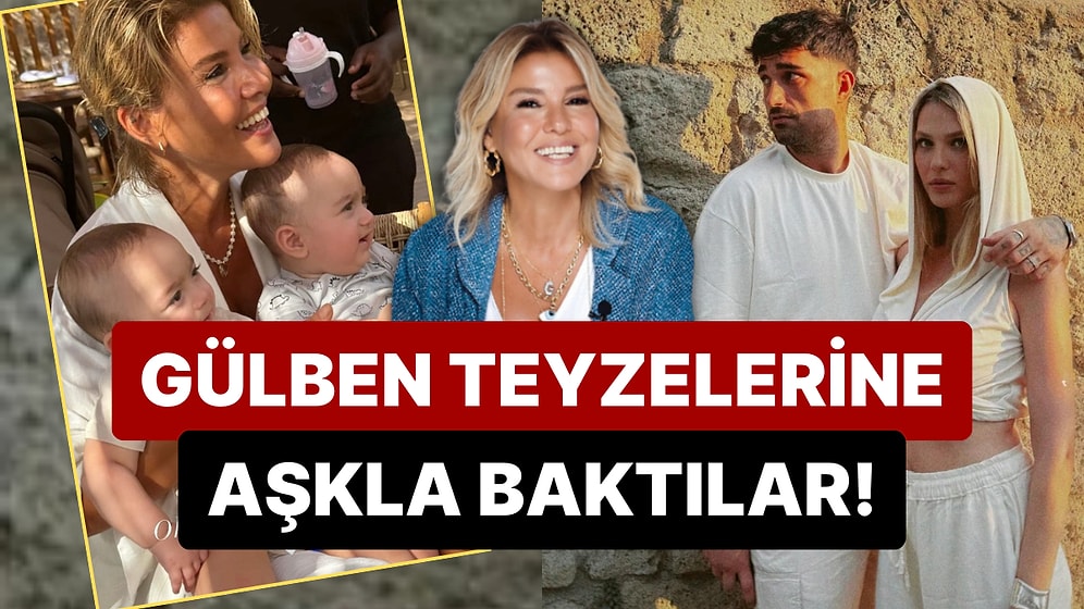 Yasemin ve İdo Tatlıses Çiftinin İkizleriyle Tanışan Gülben Ergen Bir Koluna Emir'i Diğerine Ayel'i Aldı!