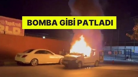 Araçla Taşınan Scooter Bataryaları Bomba Gibi Patladı: Yanan Araç, Kullanılmaz Hale Geldi