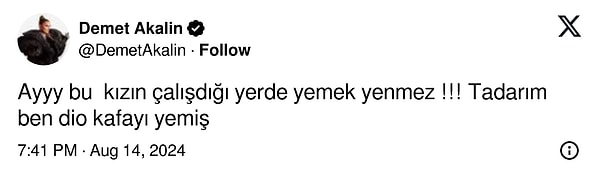 İşte Demet Akalın'ın o yorumu: