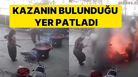 Kadınlar Salça Yaparken Neye Uğradığını Şaşırdı: Kazanın Bulunduğu Yer Patladı