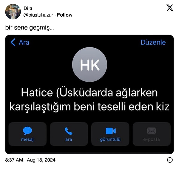 Hatice Üsküdar yazsan da yeterdi sanki.🤔