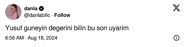 "Acaba bunlar da gerçek çıkar mı?" diye düşündüren korkutucu kehanetler sonrası Danla Bilic, X hesabından "Yusuf Güney'in kıymetini bilin" uyarısında bulundu.