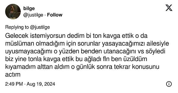 E bu durum akabinde kavgayla bitiyor. Sonrasında çift tekrardan barışıyor ama...