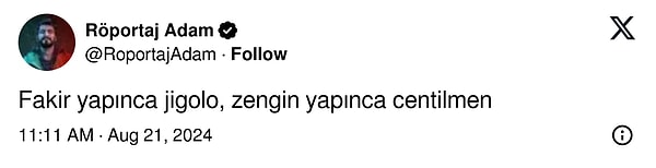 7. Haftanın en komik tweeti Mahsun Karaca'nın Çağatay Ulusoy'un karakterine yorumudur nokta.