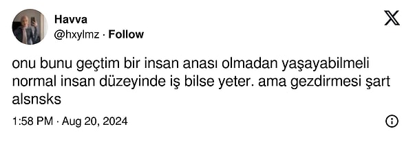 'Anası olmadan yaşayabilmeli' 👇