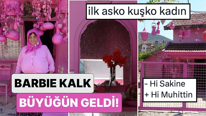 Barbie Kalk Büyüğün Geldi: Isparta'da Evinin Her Detayını Pembeye Boyayan Sakine Teyzenin Pamuk Şeker Evi