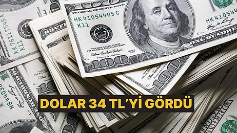 Yükselişle Başlayan Günde 1 Dolar 34 TL'yi Buldu