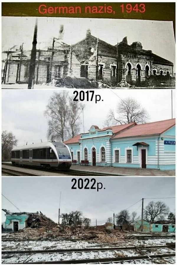 13. Ukrayna Okhtyrka'daki Tren İstasyonu