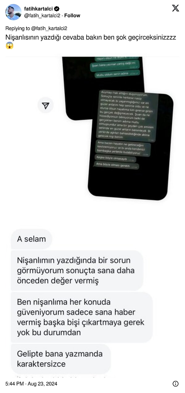 Nişanlıdan gelen yanıt ise kafaları karıştırdı!