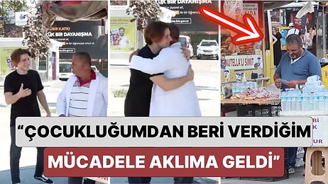 Geçtiğimiz Günlerde Verdiği Notla Bir Simitçiye Duygusal Anlar Yaşatan Genç O Simitçiyle Bir Araya Geldi