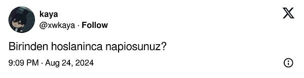 Bir Twitter (X) kullanıcı, "Birinden hoşlanınca ne yapıyorsunuz?" diye sorarak yepyeni bir tartışmanın fitilini ateşledi.