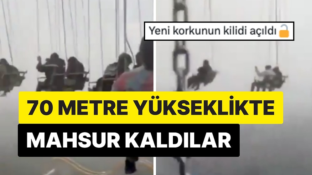 Meksika'da Kabus Gibi Fırtına: Bir Grup İnsan Yerden 70 Metre Yükseklikteki Oyuncakta Mahsur Kaldı