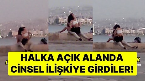 Çevredeki Bakışlara Aldırış Etmediler: İzmir'de İki Kişi Halka Açık Alanda Cinsel İlişkiye Girdi