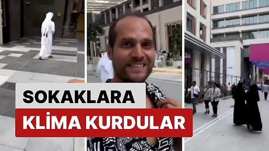 Bir Sosyal Medya Kullanıcısı Katar Sokaklarını Serinletmek İçin Kurulan Klimaları Tanıttı