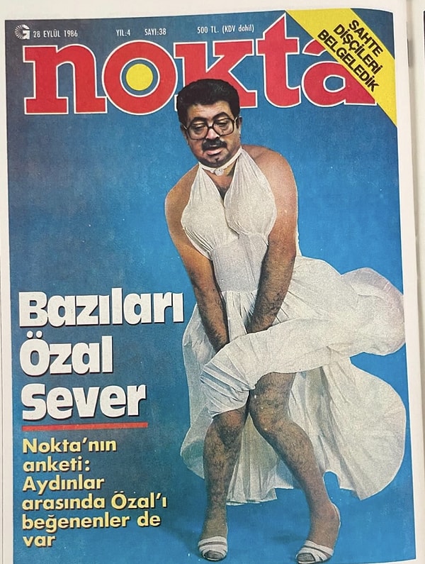 1. Nokta dergisinin 1986 yılındaki kapaklardan bir tanesi.