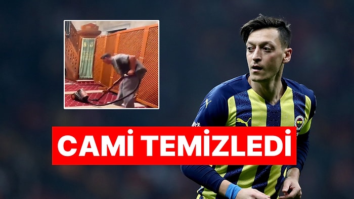 Eski Futbolcu Mesut Özil Üsküdar'daki Şemsi Ahmet Paşa Camisi'nin Temizliğine Yardım Etti