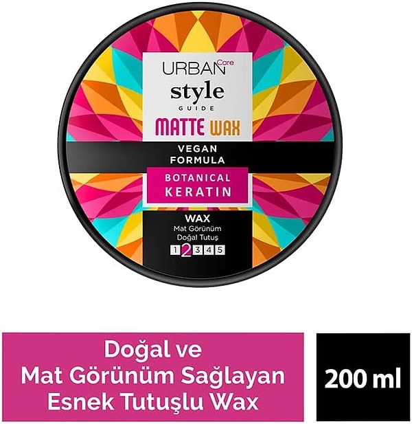 10. URBAN Care Style Guide Doğal ve Mat Görünüm Sağlayan Esnek Tutuşlu Wax 100 ml- Vegan