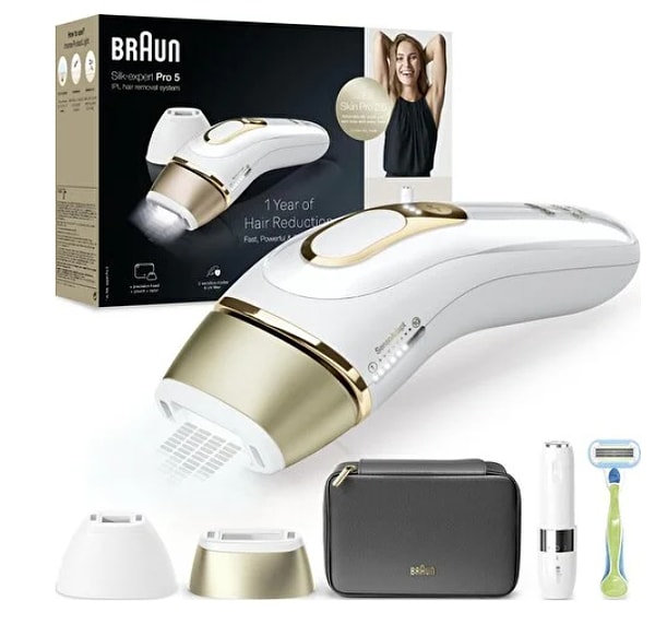 2. Braun Ipl Silk·expert Pro 5, Evde Tüy Alma, Çanta, Venus Tıraş Makinesi, 2 Başlık Ile, PL5146