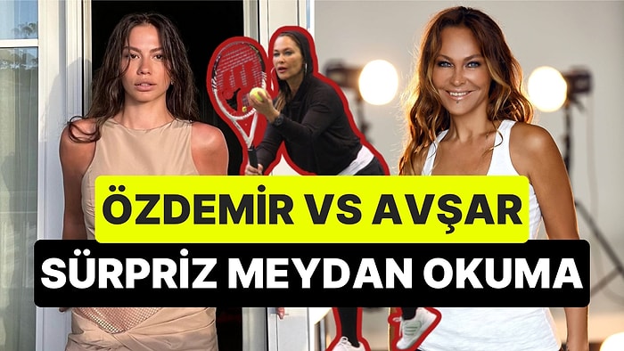 Demet Özdemir Tenis Eteğine Benzer Kombiniyle Hülya Avşar'a Maç Davetinde Bulundu!