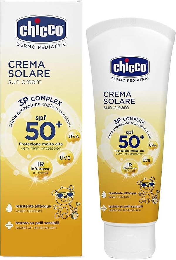 1. Chicco SPF 50+ Güneş Kremi