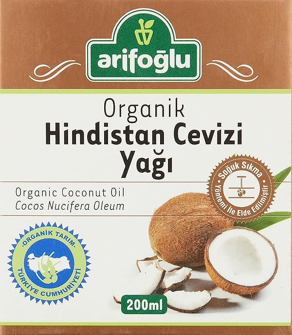 5. Arifoğlu Organik Hindistan Cevizi Yağı