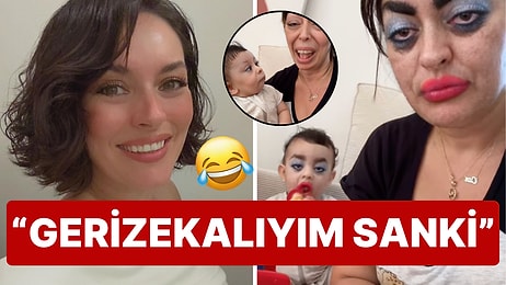 Ezgi Mola Oğlu Can'la Denediği Birbirinden Komik Filtrelerle Güldürürken Gelen Tepkileri de Efektle Tiye Aldı