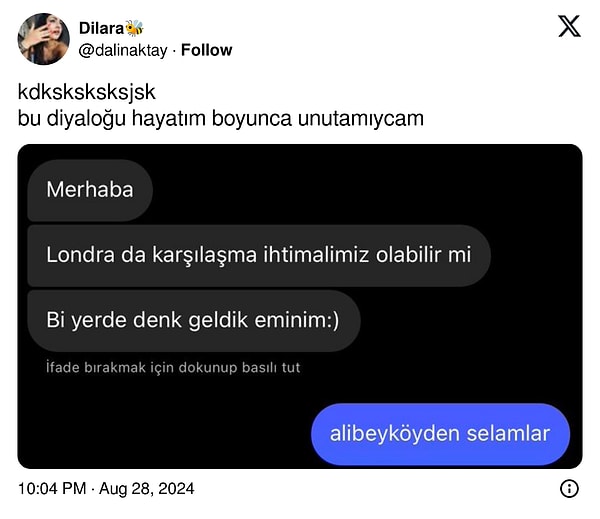 Öyle bir ihtimal olamaz.