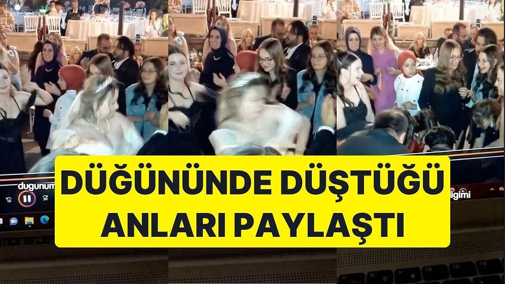 Düğününde Düştüğü Anları Paylaşan Kadın Herkesi Güldürdü