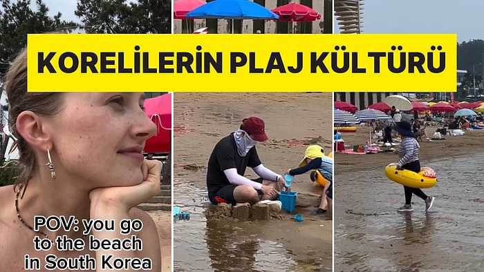 Korelilerin Güneşten Korunmak İçin Seçtiği Plaj Kombinleri Bir Turistin Dikkatini Çekti