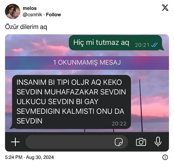 Olabilir neden bağırıyosun ki…….