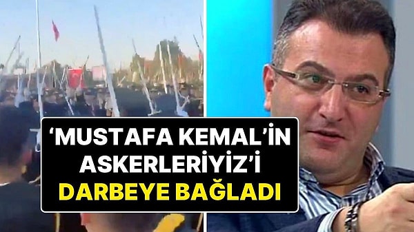 Hükümete yakınlığı ile bilinen gazeteci Cem Küçük, Kara Harp Okulu mezuniyet töreninde teğmenlerin ‘Mustafa Kemal’in Askerleriyiz’ sloganı atmasının ‘kabul edilemez’ olduğunu söyledi, atılan sloganları ‘darbe’ye bağladı!