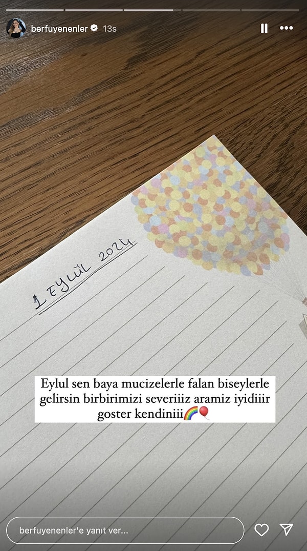 Berfu Yenenler, olan bütün umudunu eylülün gelişine bağladı.