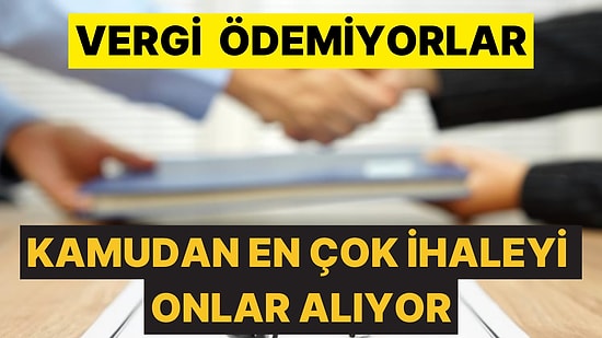 Kamudan En Çok İhaleyi Onlar Alıyor, Ya Vergi Vermiyorlar ya da Sembolik Rakamlar Ödüyorlar