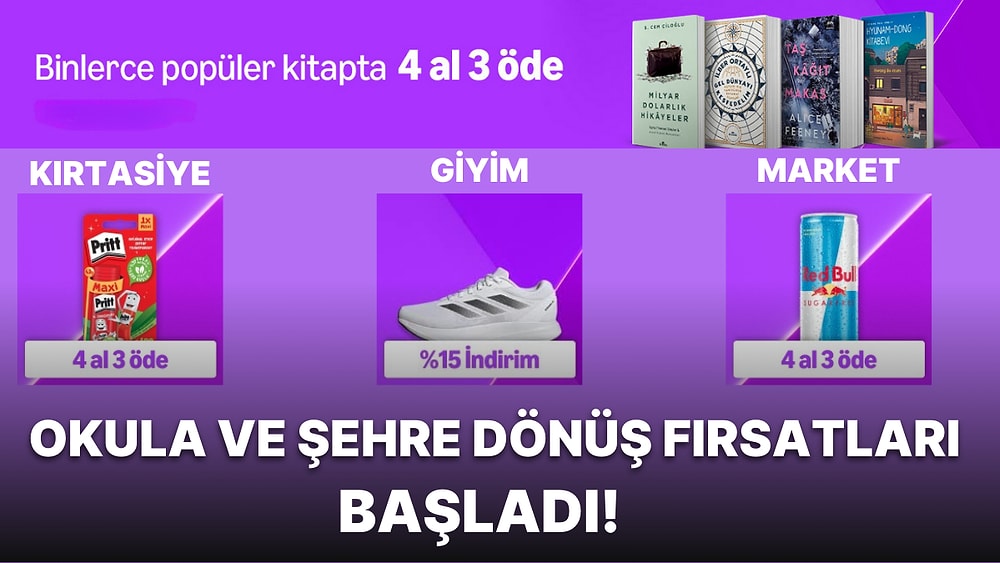 Beklenen Gün Geldi: Amazon Okula ve Şehre Dönüş Fırsatları Başladı!