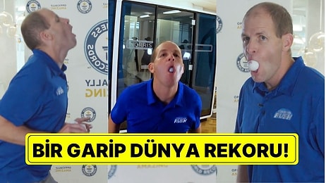 Bir Garip Dünya Rekoru! Ağzıyla 47 Kere Tenis Topu Sektirerek Guinness Rekorlar Kitabı'na Adını Yazdırdı