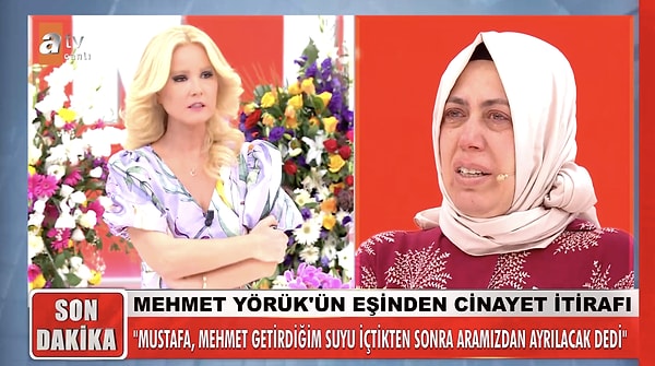 Üfürükçü Mustafa'nın hazırladığı suyu eşine içirdiğini dile getiren Sebile Hanım, eşinin bu şekilde öldüğünü itiraf etti.