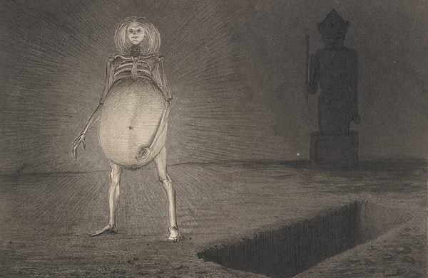 1877'de doğan Avusturyalı ressam Alfred Kubin, hayatın cilvesi ve acı sürprizleriyle henüz çocukken tanıştı.